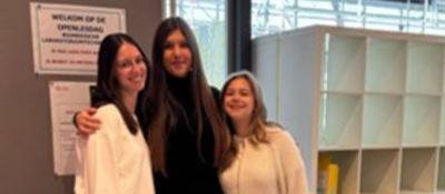 Studenten promoten gezonde voeding op de campus.